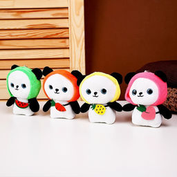 Мягкая игрушка Панда, на брелоке, 11 см, цвета МИКС - Simaland фото 4