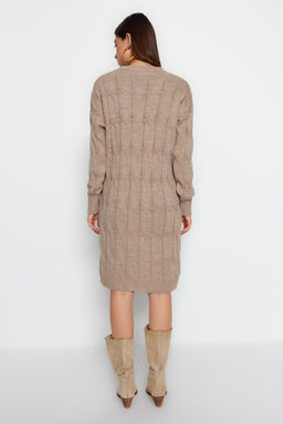 TRENDYOLMILLA Vizon Mini Triko Bisiklet Yaka Elbise TWOAW22EL0027  фото 13