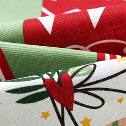 Набор новогодний кухонный новогодних полотенец Доляна «Тепло Нового года» 35×60 см-2 штуки, 100% хлопок, 160 г/м²