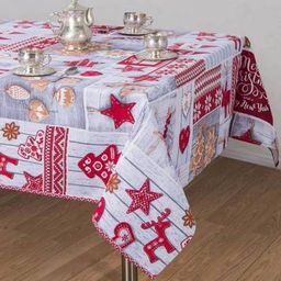 Столовый набор Чудеса:скатерть 150*180 см.+6 салф. рогожка - Лен поволжья фото 2