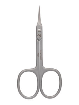 Frau Finger Ножницы маникюрные для кутикулы изогнутые / Premium PS 24, матовые, ручная заточка, 9,3 см