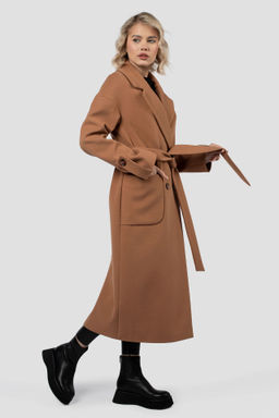 01-11969 Пальто женское демисезонное (пояс) - El podio фото 5