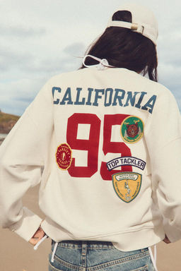 HOODIE WITH PATCHES - Zara фото 4