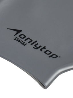 Шапочка для плавания взрослая, силиконовая, 46 гр, серая