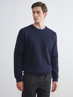 Bisiklet Yaka Erkek Sweatshirt