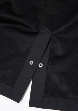 Siyah Kapusonlu Uzun Ceket - Mavi фото 10