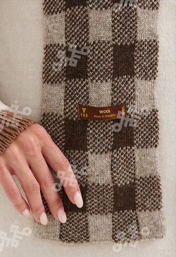 Шарф из 100% монгольской шерсти (арт. 05123) - Mongolka фото 6