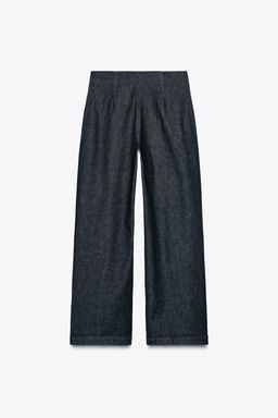 WIDE-LEG PAPERBAG TROUSERS - Zara фото 7