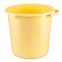 Ведро пластмассовое 5л, д22см, h23см, банановый (Россия)
