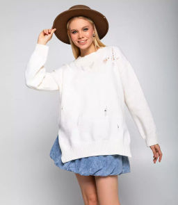 Джемпер #КТ802 (8), кремовый