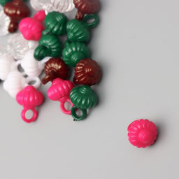 Цена за 2 шт. Декор для творчества пластик «Тыковка», набор 20 г, 1×1×1.5 см, МИКС