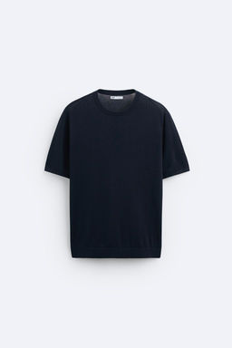 KNIT COTTON - SILK T-SHIRT - Zara фото 6