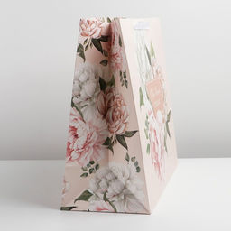 Пакет ламинированный горизонтальный Сердце, XL 40 49 19 см - Дарите счастье фото 3