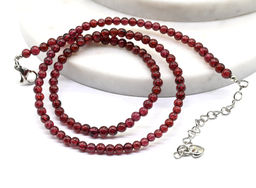 Чокер женский из граната шарик 3мм, 40см Радуга камня