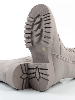 04-PAM366-3Z GRAY Ботинки зимние женские (натуральная кожа, 100% шерсть)