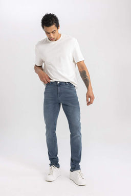 Pedro Slim Fit Джинсовые брюки узкого кроя с нормальной талией и узкими штанинами - Defacto фото 4