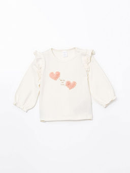 Bisiklet Yaka K?z Bebek Bluz ve T?t? Etek 2li