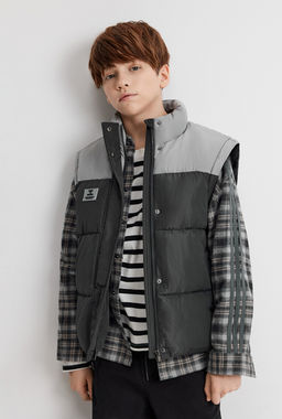 ACOOLA / Утеплённая куртка со съёмными рукавами для мальчиков  фото 7