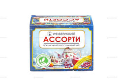 Чайное ассорти кубики (зеленый чай) 5-7гр, 1упХ10 шт Новый год коробочка
