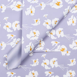 Цена за 20 шт. Пленка для цветов матовая, Fleur de lis, 57х57см, фиолетовый