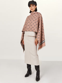 в составе ШЕРСТЬ  и КАШЕМИР Большой, мягкий, теплый  двусторонний палантин - Tantino фото 2