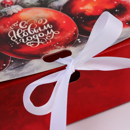 Цена за 3 шт. Коробка подарочная новогодняя складная, упаковка, Верь в чудеса, 16?12?5 см