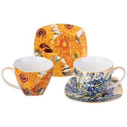 ЧАЙНЫЙ НАБОР LEFARD ART COLLECTION (В. ВАН ГОГ) НА 2 ПЕР. 4 ПР. 250 МЛ