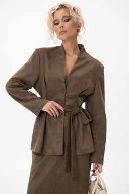 Жакет Майли (оливковый) - Эльза фото 3