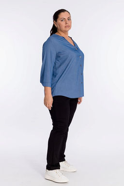 Рубашка М323030а Голубой - Елена фото 3