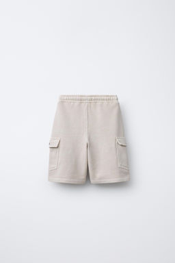 STRAIGHT FIT GRAFFITI CARGO BERMUDA SHORTS - Zara фото 2
