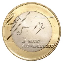 Монета 3 евро 2017 года Словения 100 лет майской декларации