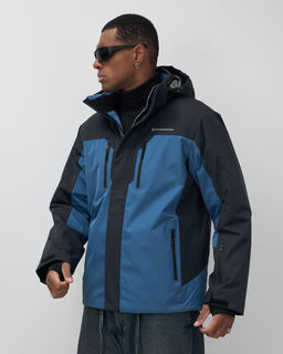 Горнолыжная куртка мужская зимняя синего цвета 7612S - Mtforce фото 3