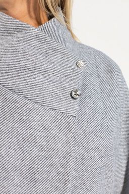 Бажена демисезонное пальто 50% шерсть, 50% полиэстер - Дюто фото 4