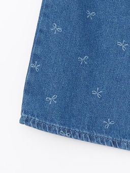 Beli Ayarlanabilir Lastikli K?z ?ocuk Jean Pantolon - Waikiki фото 2