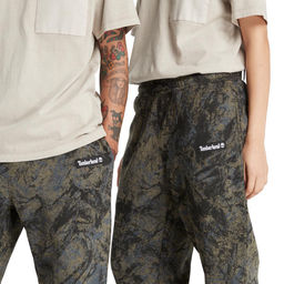 Брюки Timberland Sweatpant Mountain Authentic fit AOP серые  фото 5