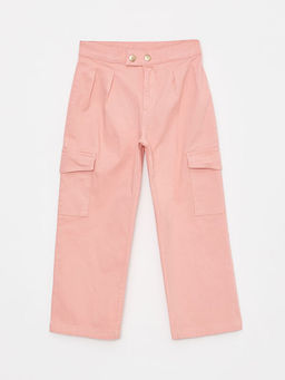 Basic Gabardin K?z ?ocuk Kargo Pantolon