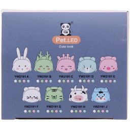 Цена за 2 шт. Светильник настольный "Marmalade-Мишка" LED 28,5*9,2*6,8см USB 5v 3w, Розовый