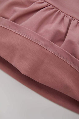 Платье с длинными рукавами и цветочным принтом для маленьких девочек - Defacto фото 3