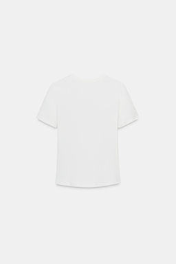 RHINESTONE SLOGAN T-SHIRT - Zara фото 5