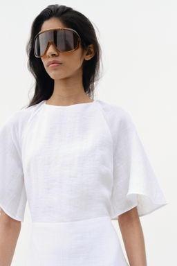Vestido escalonado con lazada - H&m фото 3