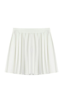 TRENDYOLMILLA Beyaz Pileli Mini Dokuma Etek TWOAW21ET0111 фото 7