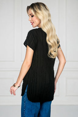 БЛУЗКА ТИНЕЛЛА (БЛЭК) - Bellovera фото 3