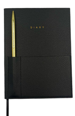 Ежедневник А5 недатированный LOREX ELEGANCE STYLISH COLLECTION 80 л. черный, искусственная...