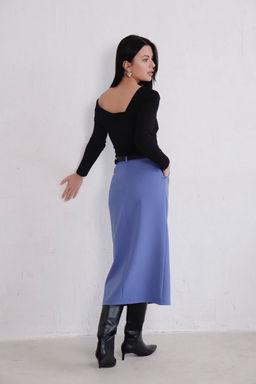 11267 Юбка миди-макси голубая - Martichelli фото 16