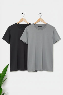 TRENDYOL MAN Tas-Lacivert Basic Slim Fit/Dar Kesim %100 Pamuklu 2li Paket K?sa Kollu T-Shirt TMNSS19BO0075 - Trendyolmilla фото 24