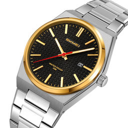 Часы наручные Skmei мужские кварцевые 9396silver-gold-black