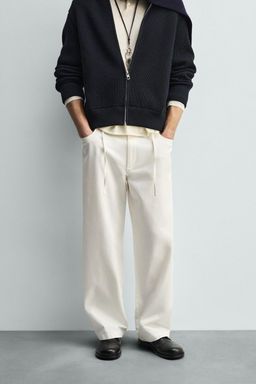 RELAXED FIT FLOWING TROUSERS - Zara фото 8