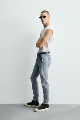 RIPPED SKINNY FIT JEANS - Zara фото 4