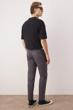 Antrasit Erkek Dokulu Kumas Pantolon TMNAW26PL00029