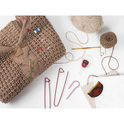 Цена за 7 шт. Кольцо-маркер для вязания, d=1.6 / 2.1 см, 20 шт., разноцветное